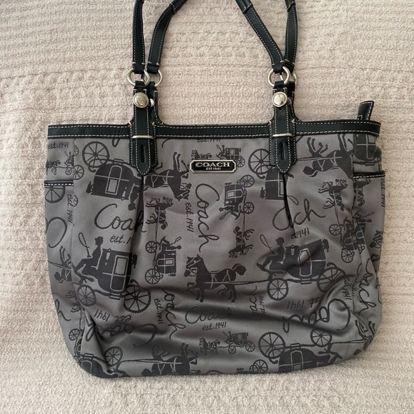 Coach Handbags - Vintage Coach Gray Tote Bag